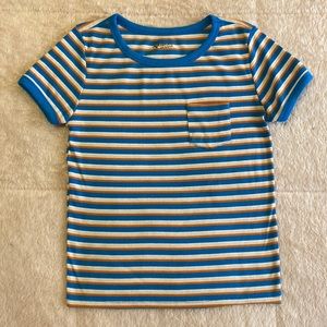 ARIZONA Striped Ringer Tee, Sz S